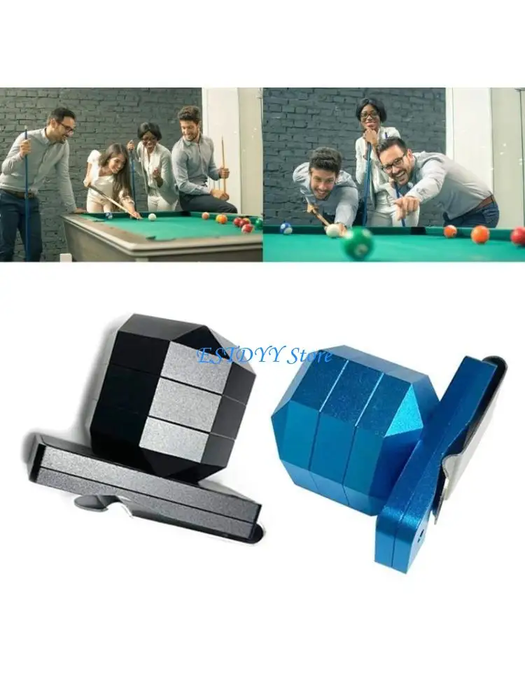 

G6DE Portable Billiard Cue Chalk Case Snooker Tool Part Aluminum Alloys Small Pool Chalk Holder Billiard Chalk Case