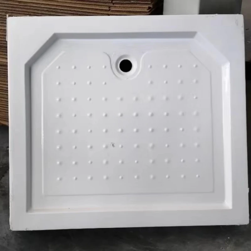 Square/Rectangle Style Acrylic Bath Shower Tray Bottom Base For RV Boat House Thickened Anti Slip
