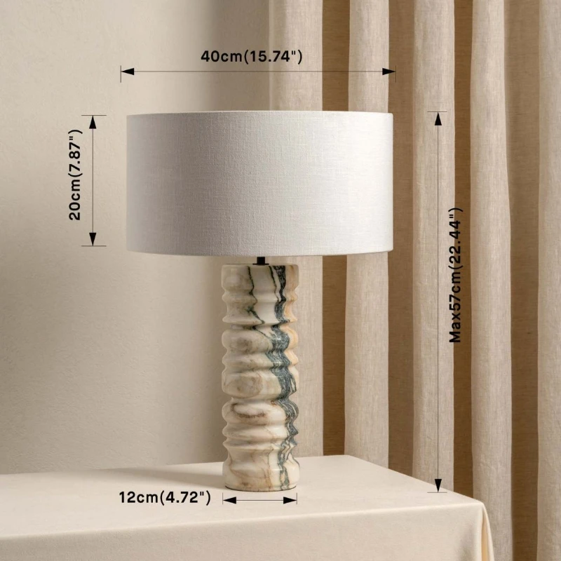 Lampada da scrivania in marmo di lusso francese leggero designer villa hotel lampada da scrivania decorativa lampada da scrivania studio lampada da comodino camera da letto