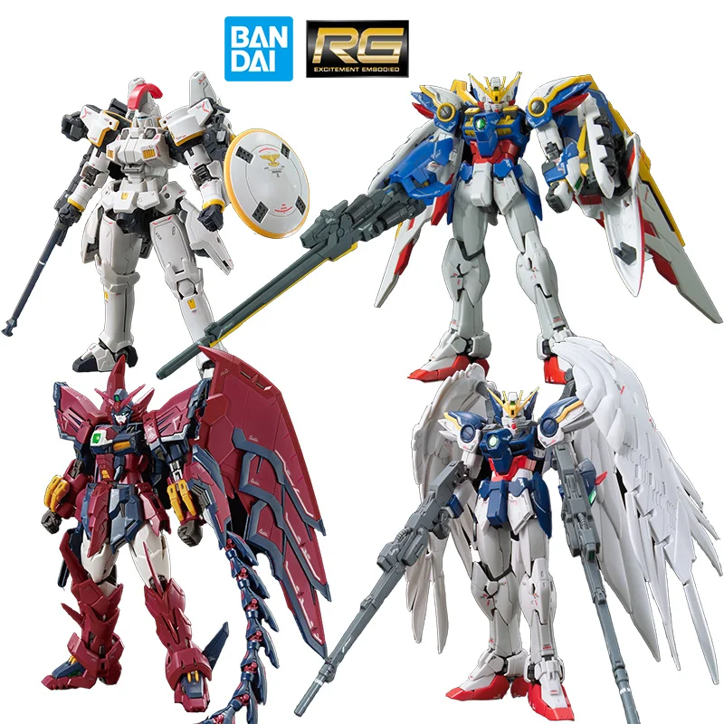 Bandai RG 1/144 Wing Gundam EW Tallgeese EW Wing Gundam Zero EW Gundam Eypon Original Action Figure Model Toy Gift Collection