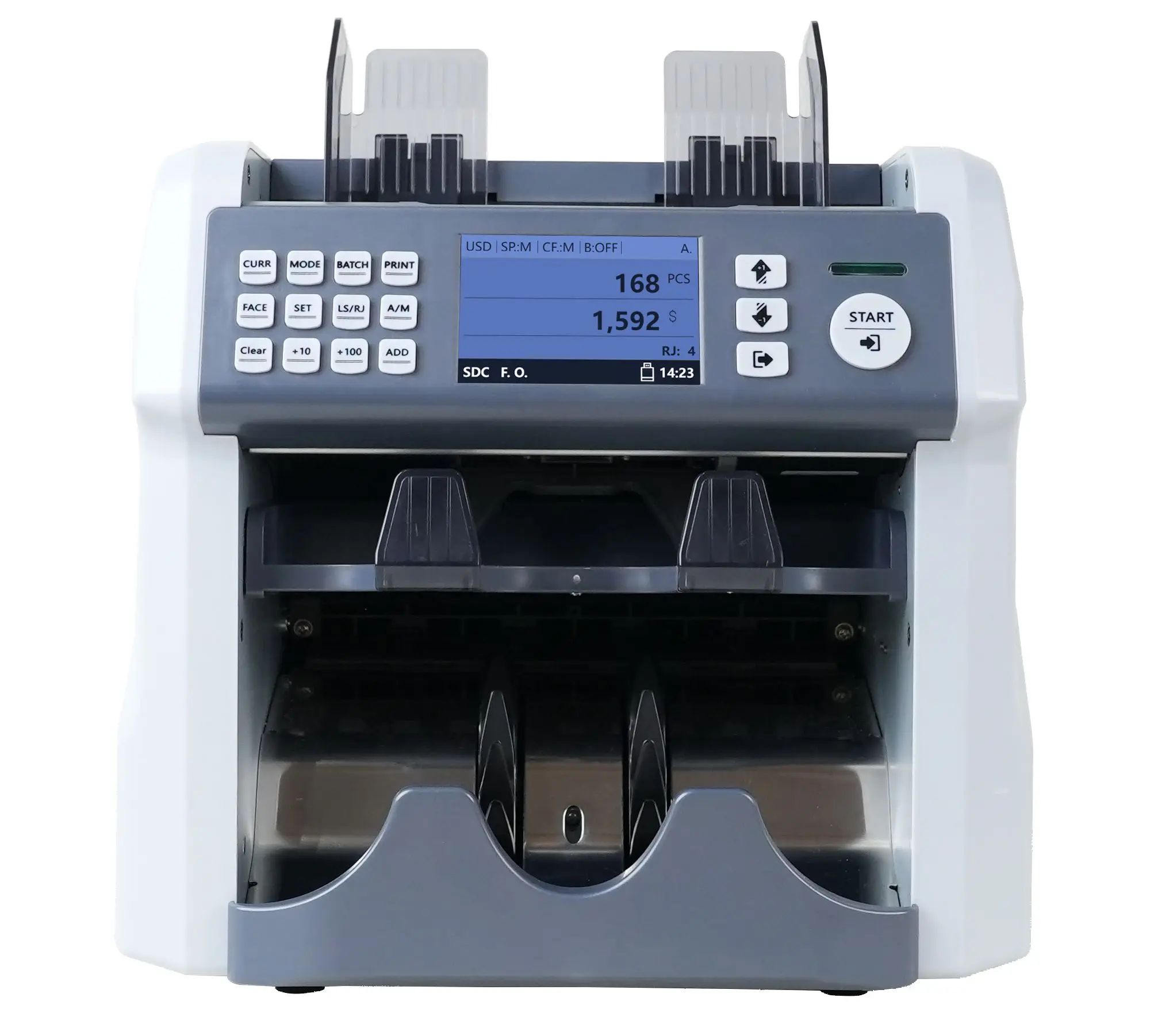 Counting Machine Two Pockets Money Counter Bill Counter UN-200A 2025 ECB Approved CIS IMAGE Mixed Value Multi-currency Cash