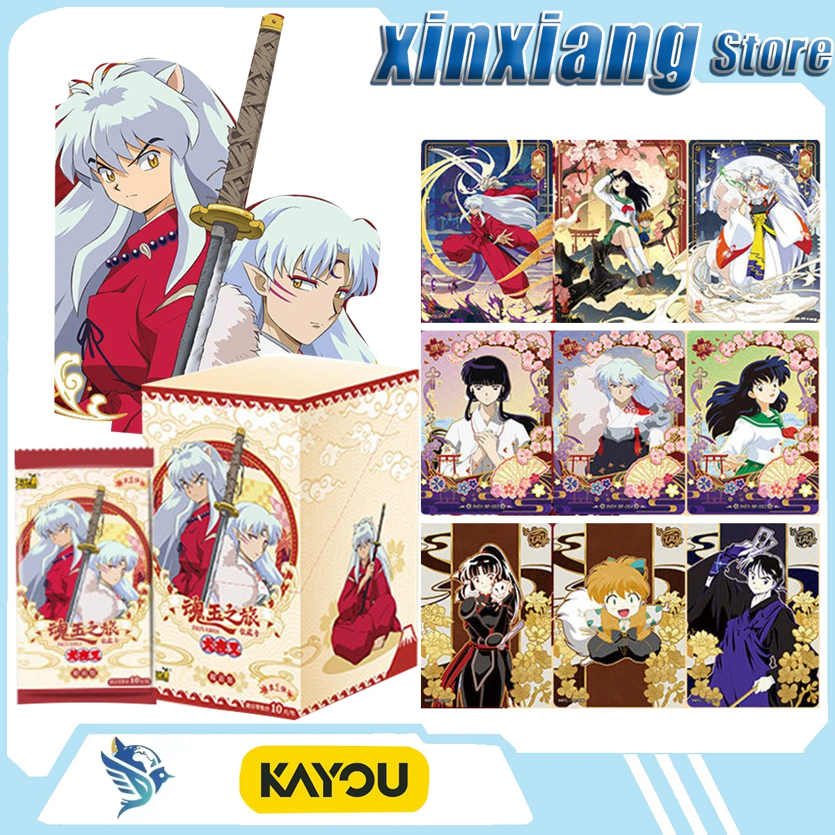 

Коллекционная карточка KAYOU «Путешествие Онмёдзи Канадэ» — Коллекция «Драгоценные камни души» с персонажами аниме и манги, древний оберег Фэншэн