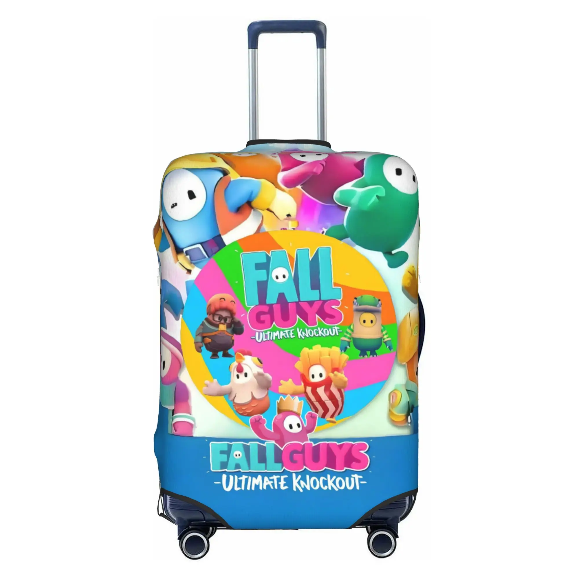 Funny Video Game Fall Guys   Luggage Cover Protector Elastic Battle Royale  Travel Suitcase Covers