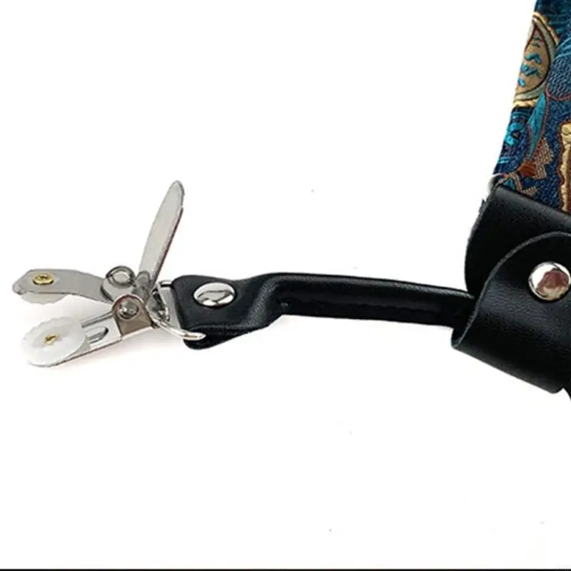 حمالات 195E للرجال مع ظهر مريح على شكل حرف Y و6 خطافات معدنية لارتداء آمن، سراويل مريحة مانعة للانزلاق، دعامة للقميص #3