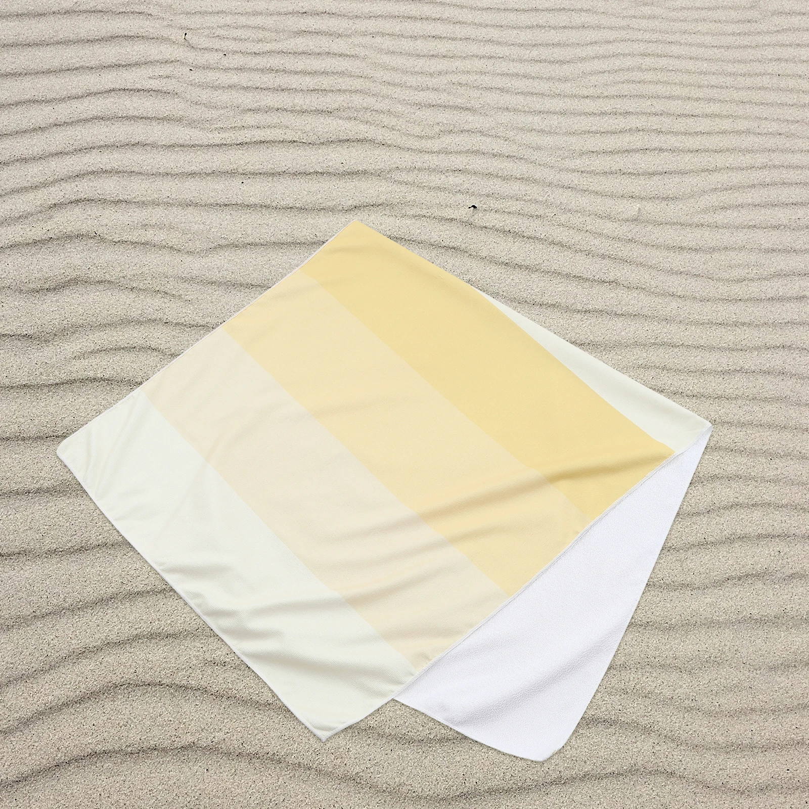 

Extra Large Compressed Beach Towel Yellow Microfiber Bath Sauna Towel for Travel Outdoor Kitchen Use
