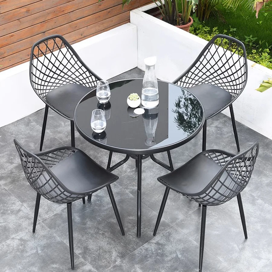 

Pool Outdoor Furniture Set Patio Waterproof Home Nordic Outdoor Furniture Modern Lounge Table High Quality Muebles Jardin Chairs