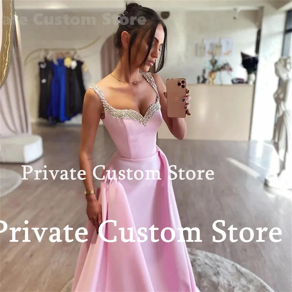 Women Yellow Prom Dress Shiny Sequin Sleeveless A-Line Satin Ankle-Length Wedding Party Dress New Long Formal Evening Dress