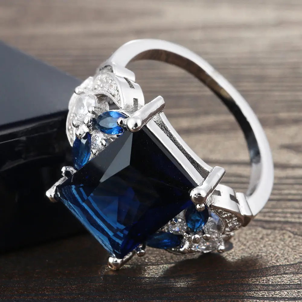 925 S925 Reiner Sterling-Silberring Neuerscheinung Luxuriöser Roter Rubin-Verlobungsring Schicker Fingerring Hochwertiger Silberschmuck – Detail 8