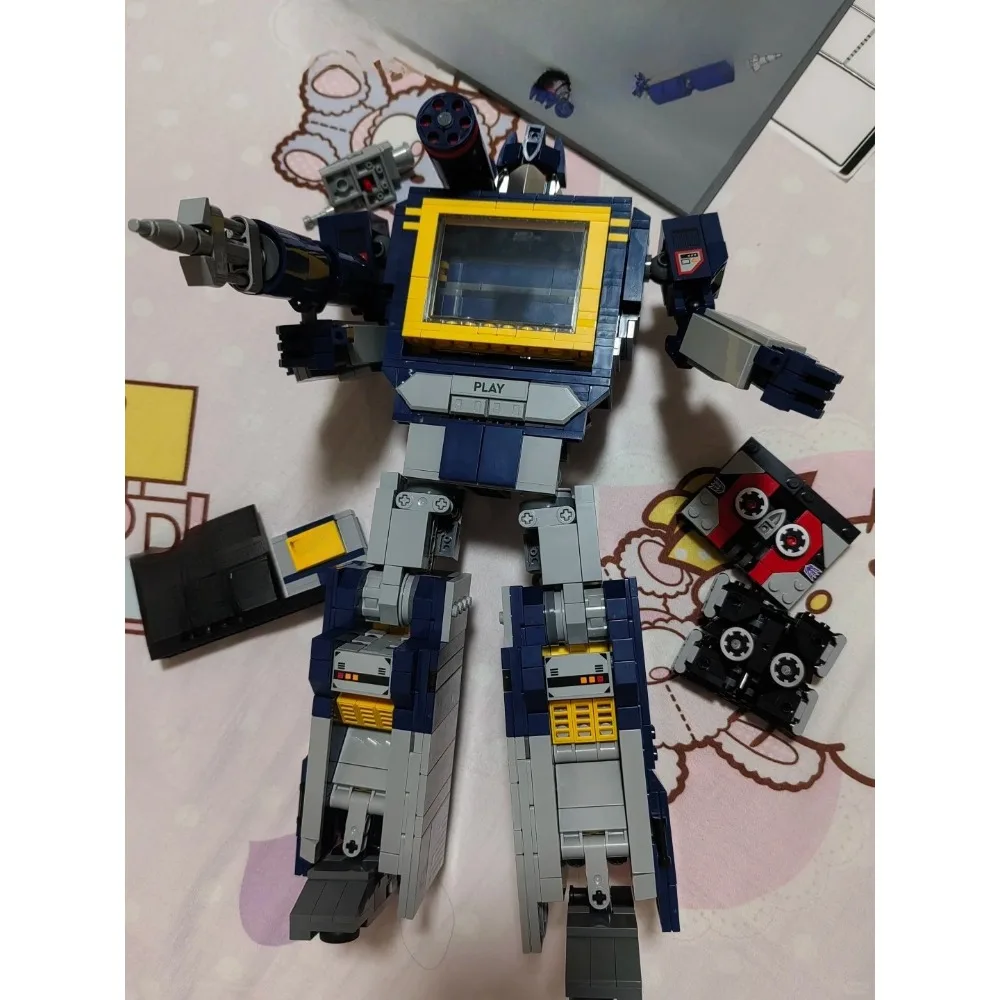 Blocos de construção de robô conjuntos de blocos de construção compatíveis com partículas Legoed adequadas para presentes de Natal 10358