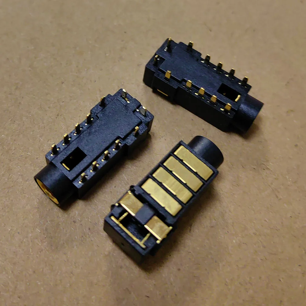 金メッキヘッドフォン電源ソケットピン、ソニープレーヤー4.4バランスジャック用オーディオ、PJ-4.5、4.5mm、5セクション、2個