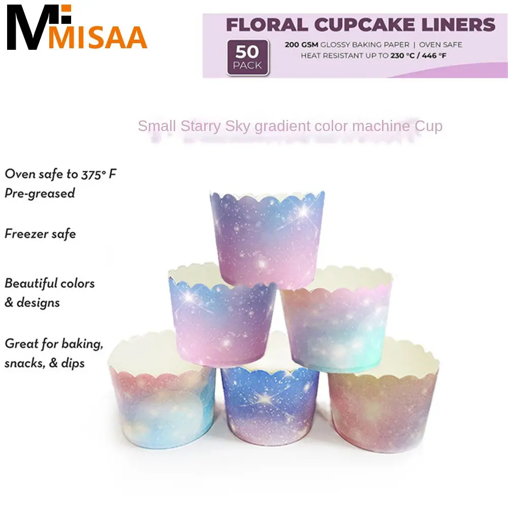 Cupcake Decorative High-quality Delicate Trendy Colorful Chic Star Cupcake Liners Baking Cups Muffin Convenient Attractive