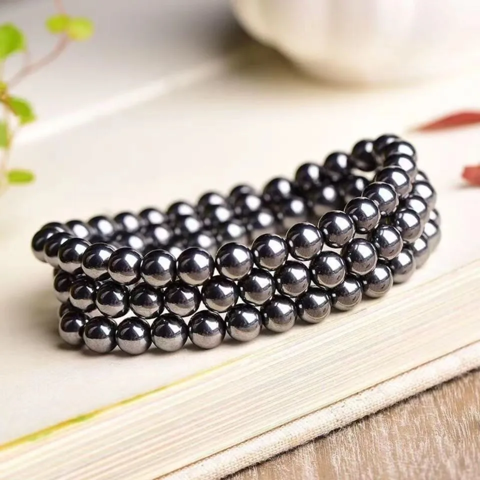 Natural Black Obsidian Hematite Tiger Eye Beads Bracelets Men for Magnetic Health Protection Women Soul Jewelry Pulsera Hombre