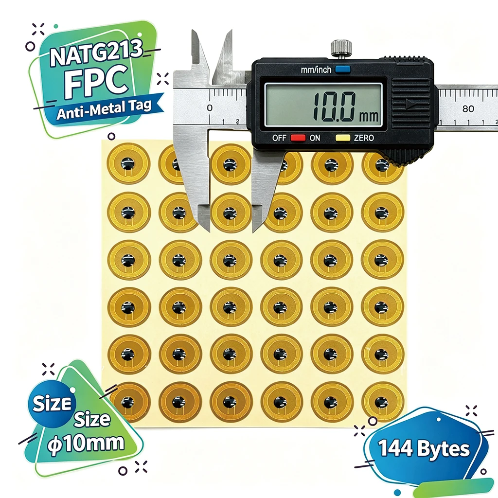Nfc Tag Programmable - 20/50Pack 10mm Small FPC NFC Tag