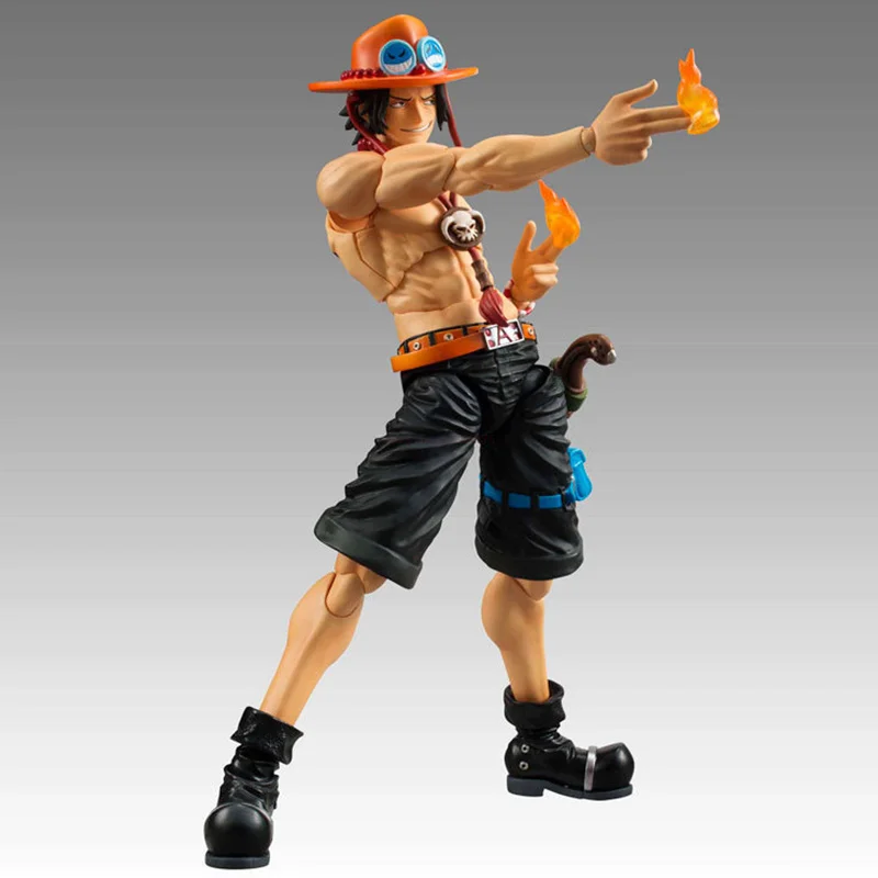 Anime One Piece Action Figures Luffy Roronoa Zoro Ace Variable Articulated Movable Joints Collection Model Toys Kids Xmas Gifts