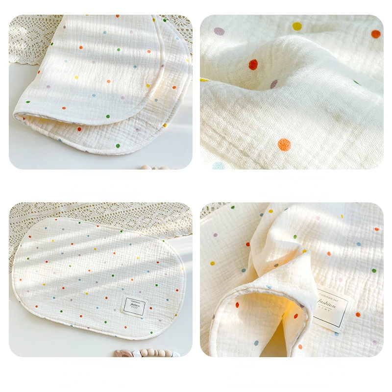 8 Layer Gauze Newborn Baby Pillow Double Side Breathable Soft Cotton Towel Pillow Pad Bedding Summer Baby Head Protection