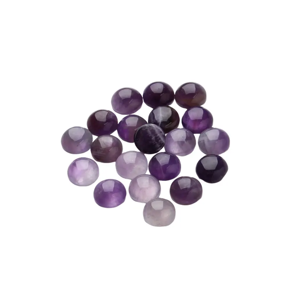 

20pcs 1Cm Purple Crystal Glass Snap Cabochons Multi Color Jewelry Diy Earring Cufflink Decor Supplies Vase Clock Accessories