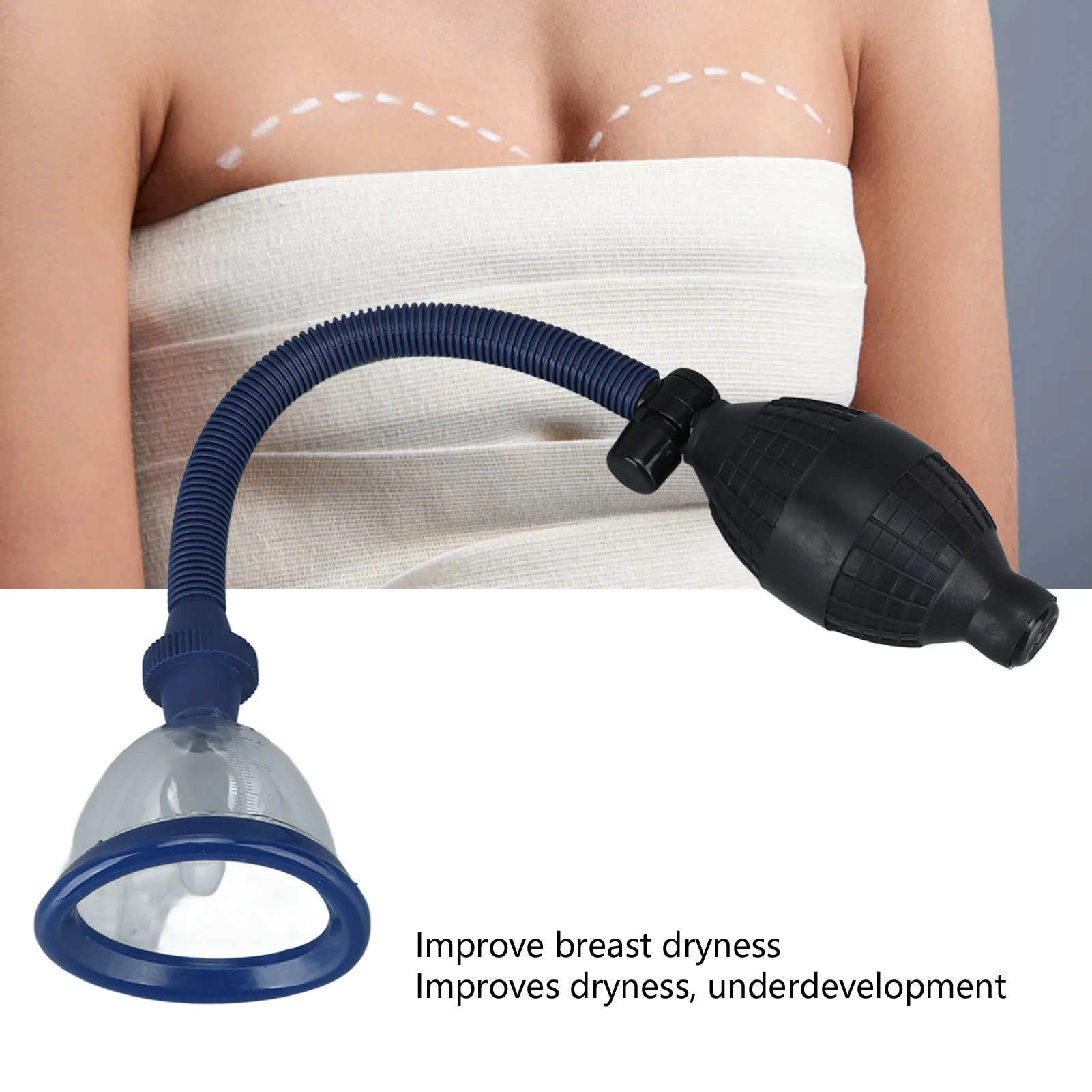 Breast Vacuum Cupping Pump Breast Vacuum Cupping Cup Massage Small Breast Lifting Cupping Cup For Sagging Bust Beauty Salon