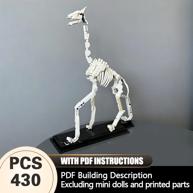 

Creators Animal Series Model MOC Building Bricks Long Neck Deer Skeleton Modular Technology Gifts Holiday Assemble Children Toys