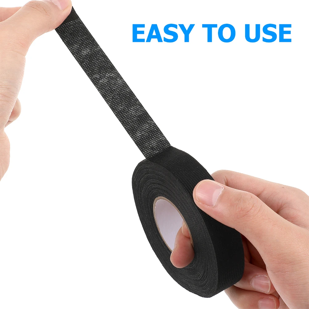 

2 Rolls Automotive High Temperature Resistant Wire Harness Tape Cloth Noise Damping Tape for Car Electrical Insulation Wiring