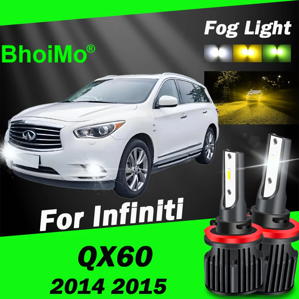 

BhoiMo 2015 2014 для Infiniti QX60 светодиодная лампа передняя противотуманная фара