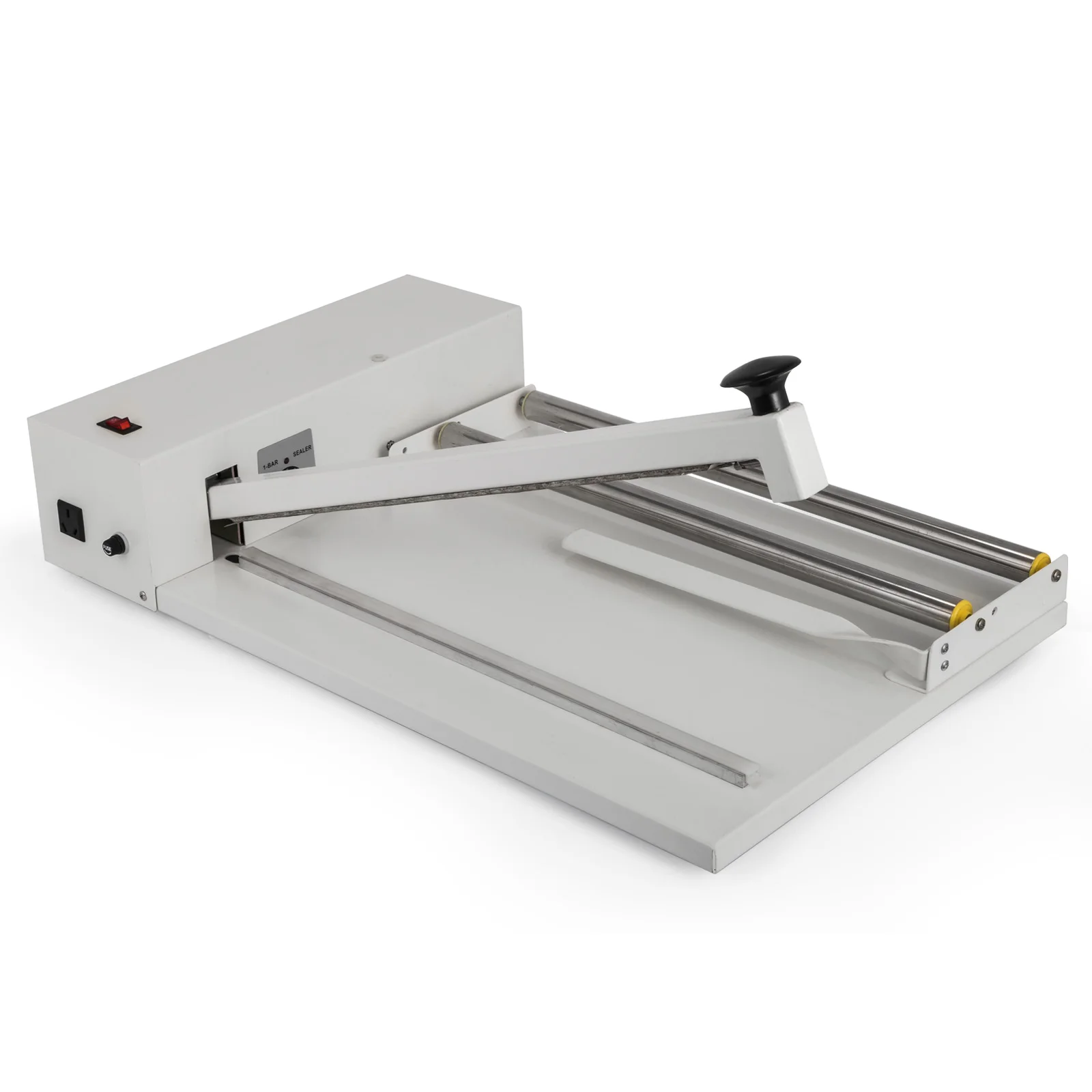 VEVOR-máquina de envoltura retráctil de 18 pulgadas, máquina de embalaje de hierro Premium, sistema de sellador térmico de plástico PVC con pistola de aire caliente para libros y alimentos