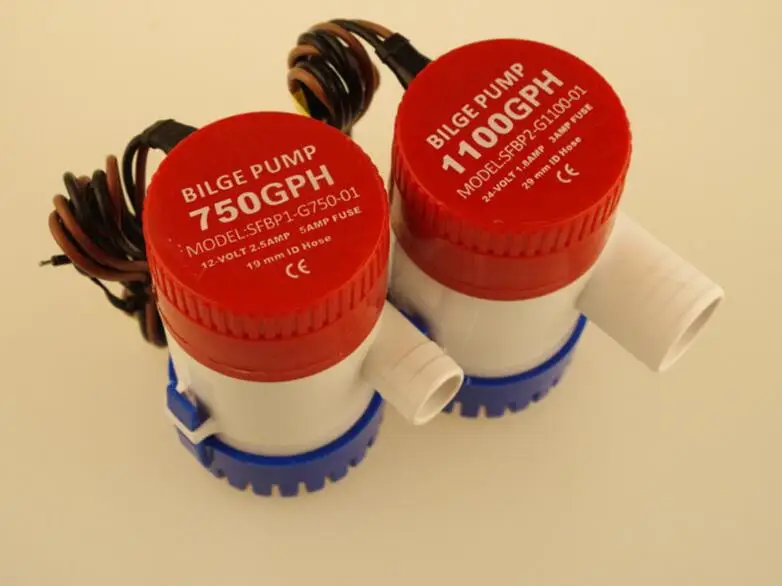 1PCS 750GPH High Flow Tauch Marine Boot Elektrische Bilgenpumpe 12V 3A