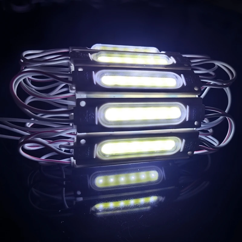 20pcs Injection With lens COB LED Module Waterproof LED Back Light 6led per pcs for sign channel letter DC12V 2W IP68