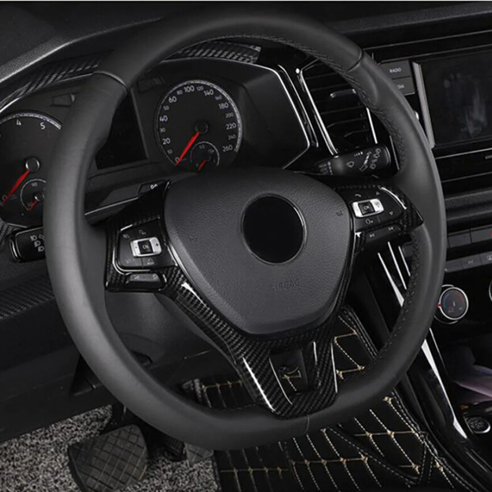 Car steering wheel Cover ABS decoration case For Volkswagen VW GOLF 7 GTi MK7 POLO 2014 2015 Passat B7 B8 Jetta MK5 MK6 2015