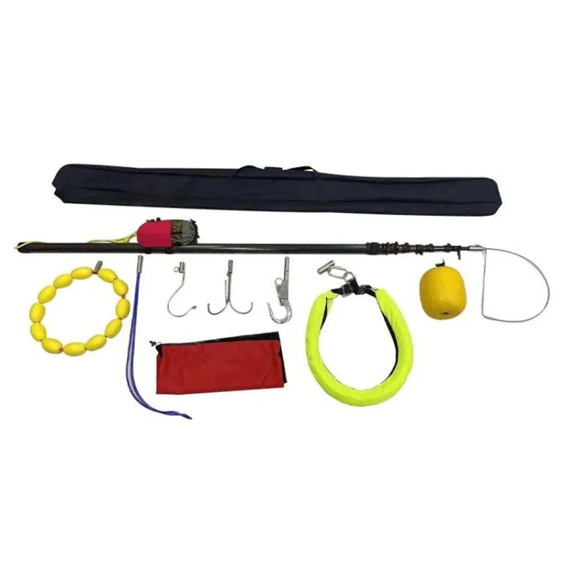 

Muddy swamp life pole water rescue telescopic salvage pole combined light telescopic water life pole