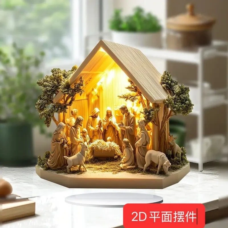 New Acrylic Signboard Office Decoration Hall Ornaments Desktop Crafts Table Halloween and Christmas Gifts Figurines Miniatures