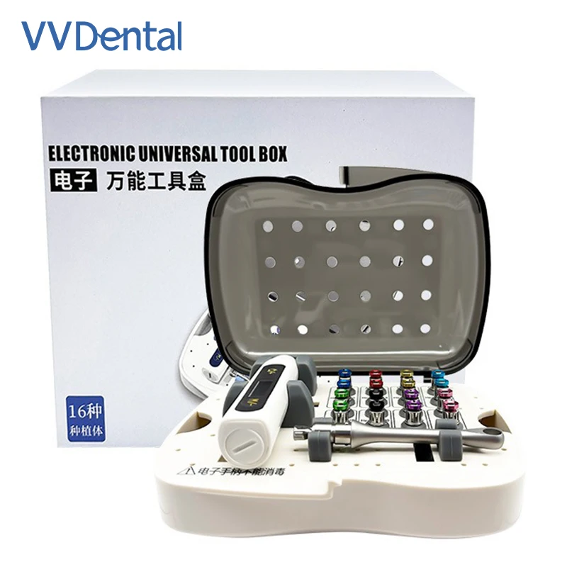 Dental Implant Torque Screw Driver Wrench Implant Restoration Universal Tool Box Colorful 10-40Ncm Screwdriver