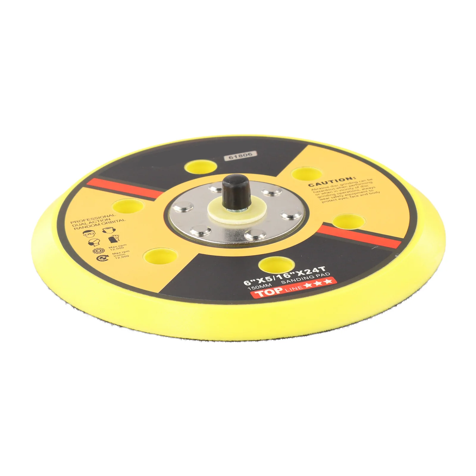 6inch Dual Random Orbital Sander Pad with 150mm Diameter and 6 Hole Design Polishing Wheel for Efficient Sanding and Polishing