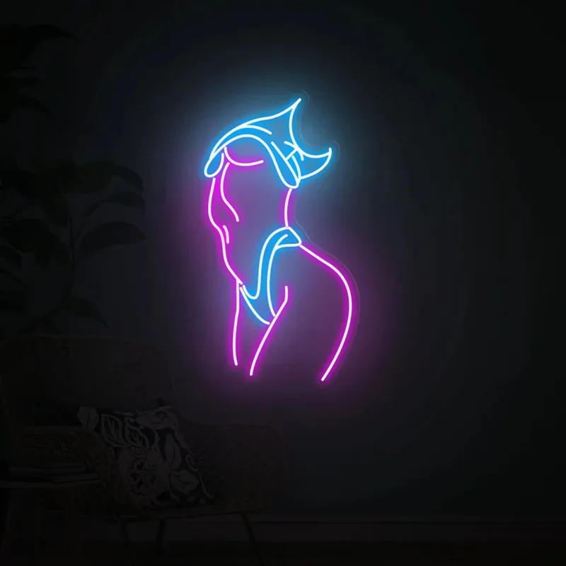 Sex Body Neon Sign Room Bar Decoration Wall Light Led Neon Light Gift,Woman Body Neon Sign, Woman Neon,Woman Body Wall Art