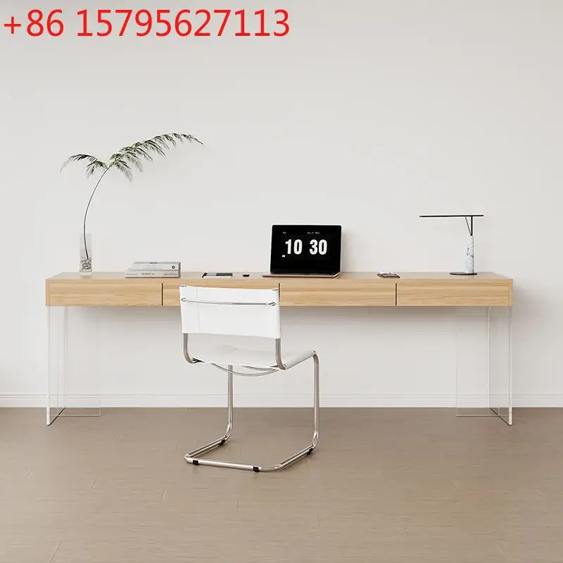 

Акриловый подвесной стол из цельного дерева с выдвижным ящиком, расширенный компьютер, минималистичный домашний светильник для спальни, гостиной, обучающий светильник, роскошный стол