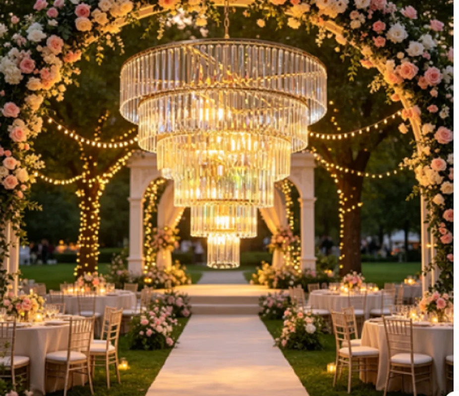 Akrylowy Żyrandol Dekoracja Sk – Wedding Decor Supply Store recenzja i cena