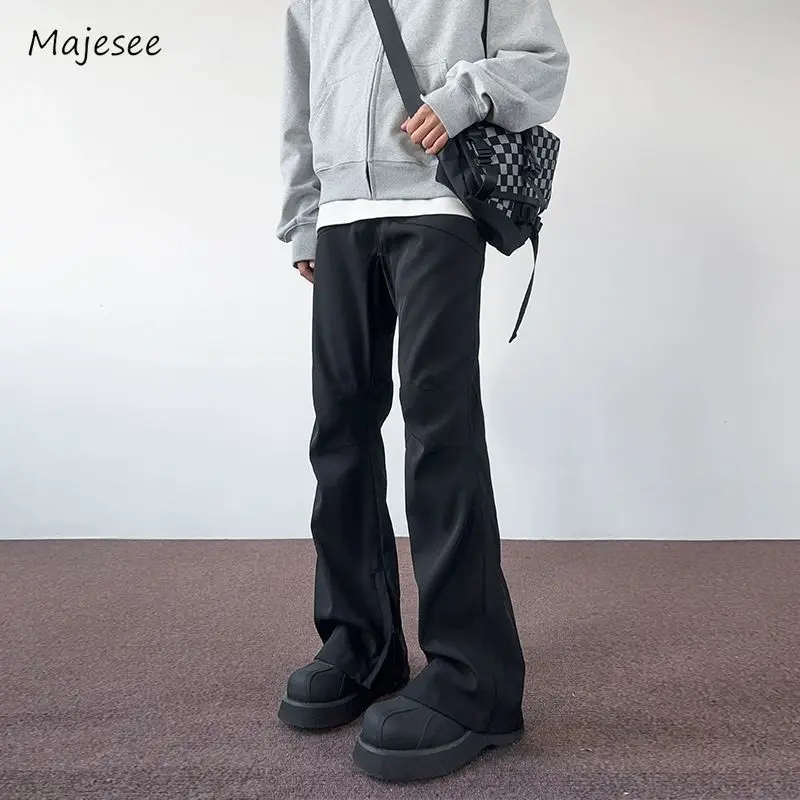 

Pants Men Handsome Advanced Daily Simple Straight Trousers Spring Fashion All-match Korean Style Chic Students Youthful Cozy New