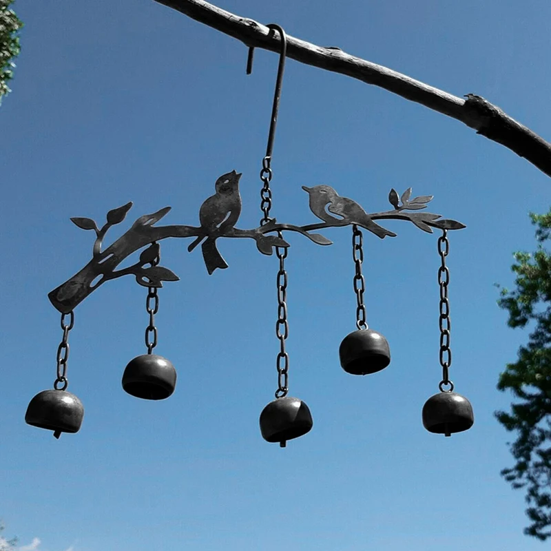 Bereavement Gift Memorial Wind Chime Birds Bells Wind Chime For Nature Gift Garden Decor Yard Art Patio Decor Metal Art