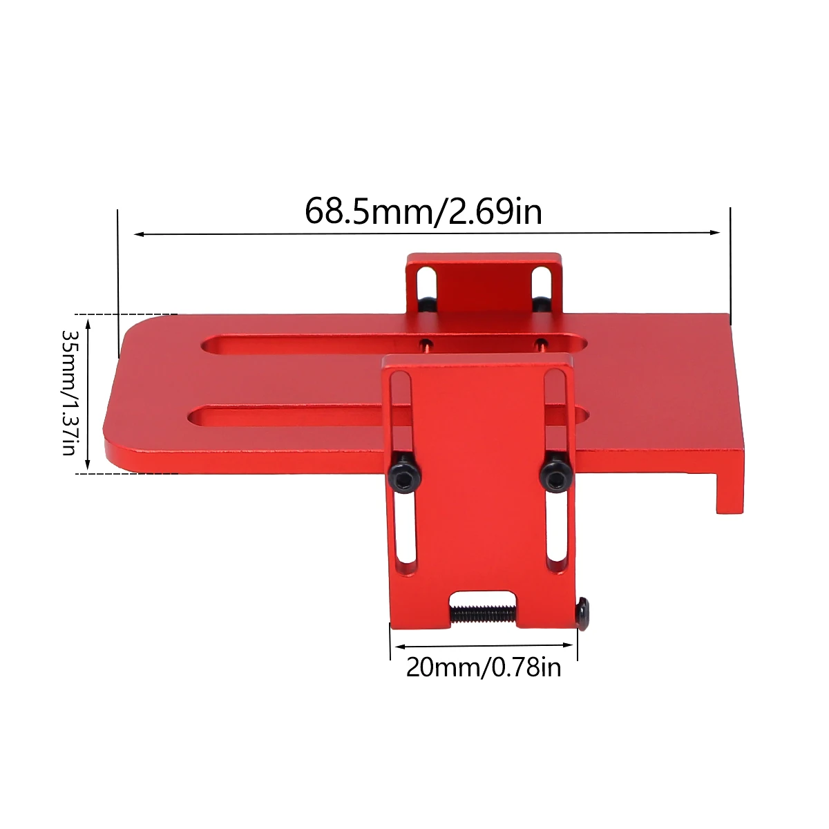 Pojemnik na baterie o dużej pojemności do MJX H16H 16207 16208 16209 16210 Regulowana wysokość do 45 mm RC Ulepszenia