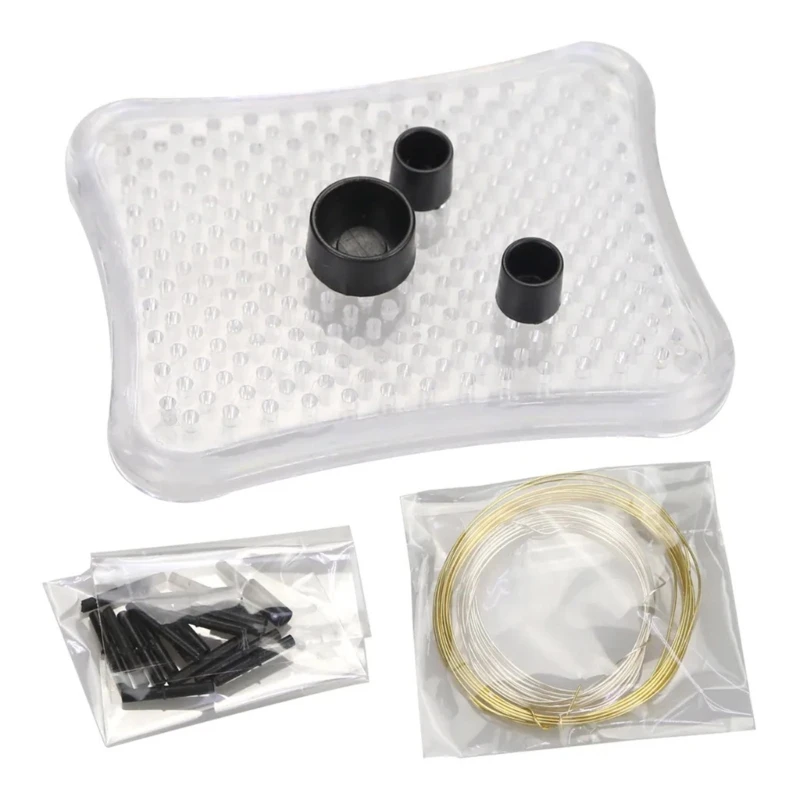 

Wire Bending Jig Set with Nails and Wires DIY Wire Drawplate for Jewelry Making Dropshipping