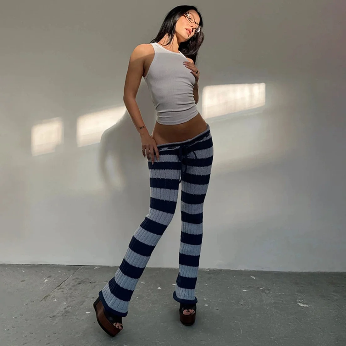 

Женские брюки: новейший модный повседневный уличный стиль, эстетичные, свободные, трендовые, в стиле Ins, для женщин, термо.