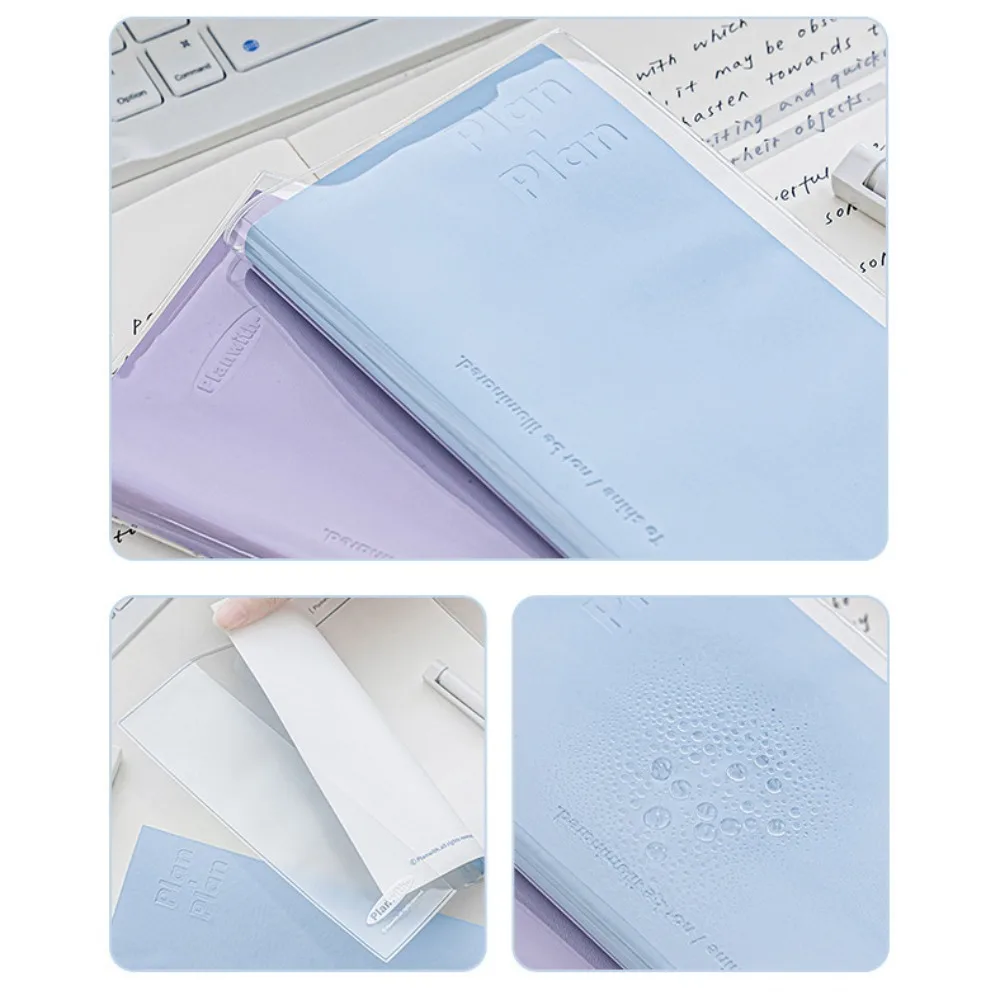 Stationery Minimalist Strip Shape Notebook Horizontal Colorful Kawaii Daily Planner Notebook Creative Grid