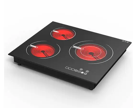 Top Two and Ceramic Electric Cooktop 3 Burner Induction Cooker