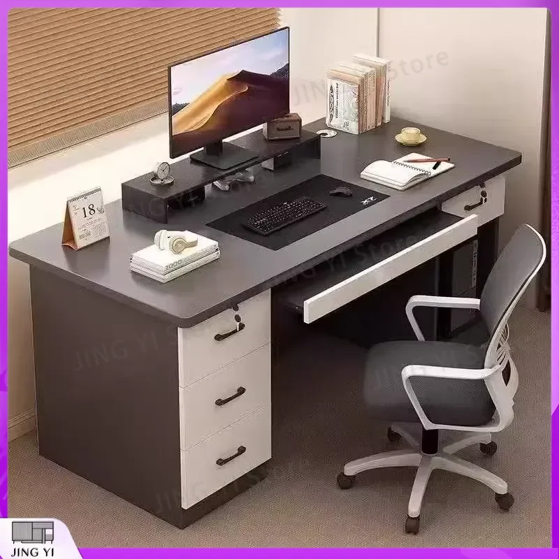

Office Desk with Drawer Lock for Students and Professionals Simple Computer Desk Study Desk Workstation Desktop for Bedroom
