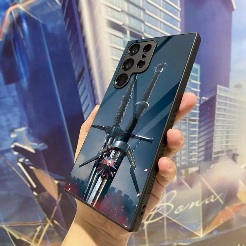 

Популярный чехол для телефона в стиле игры W-Witchers для Samsung Galaxy S30 S23 S21 S22 S20 S10E S9 Note 20 10 Pro Ultra Plus, стеклянная задняя крышка