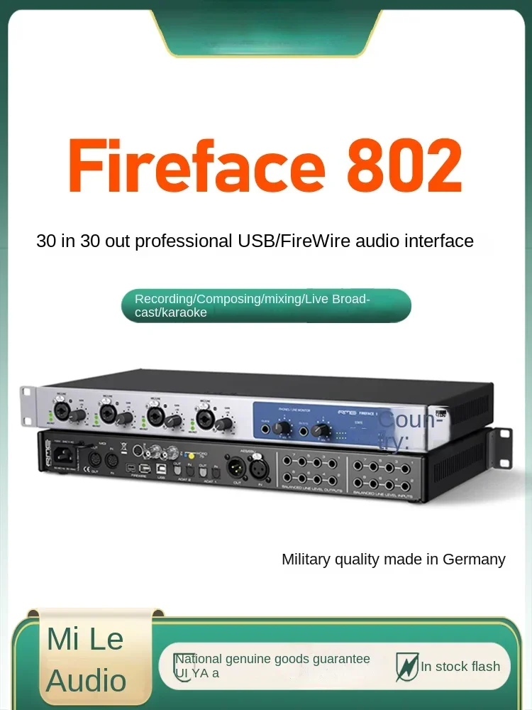 Fireface 802 Professional Studio Level External Firewire USB Sound Card Audio Interface