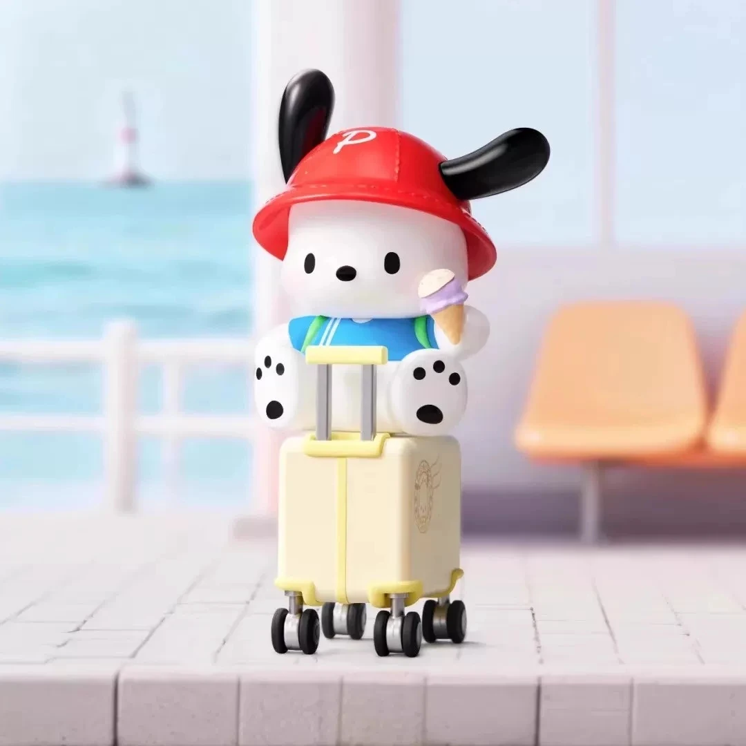 TOPTOY Sanrio Pochacco Travel Diary Blind Box Collectible Car Figurine Desktop Ornament Room Decor Birthday Gift For Women - view 3