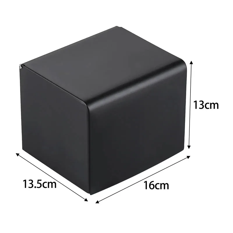 Toilet Paper Holder Wall Mounted Creative Modern Metal Easy to Install Bathroom Tissue Box for Living Room Bedroom Bathroom