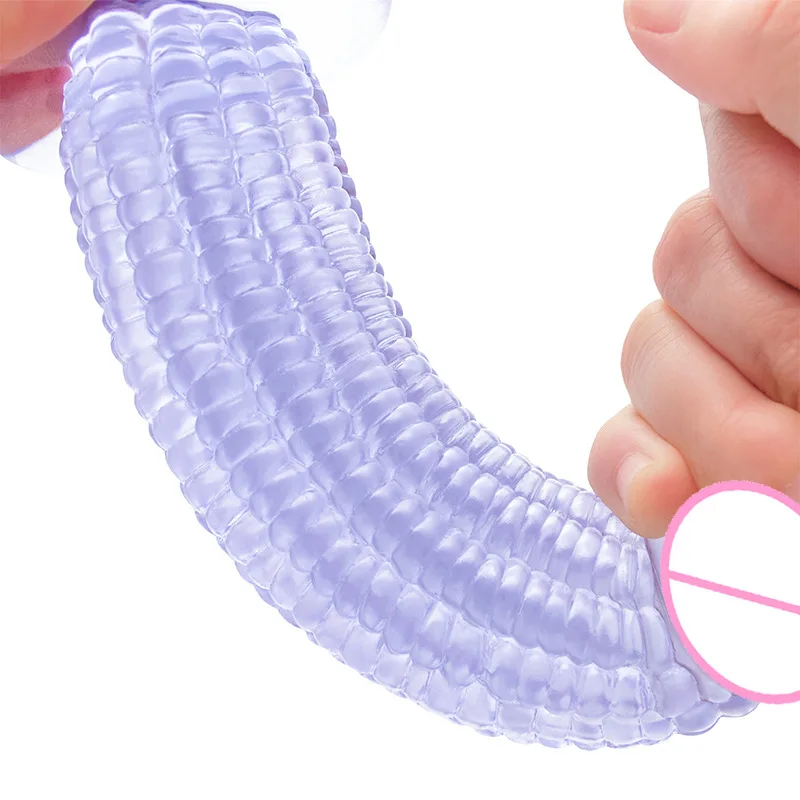 3 Colors Big Dildo Vegetable Corn Dildo With Suction Cup Sex Toys For Women Anal Plug Female Masturbation Products Woman Dildo