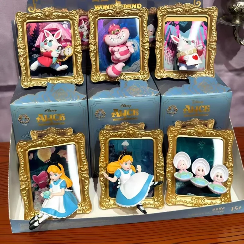 MINISO名創優品 ディズニー アリスギャラリーシリーズ ブラインドボックス キュートプリンセスオーナメント デスクトップギフト 女性向け トレンディコレクタブルトイ