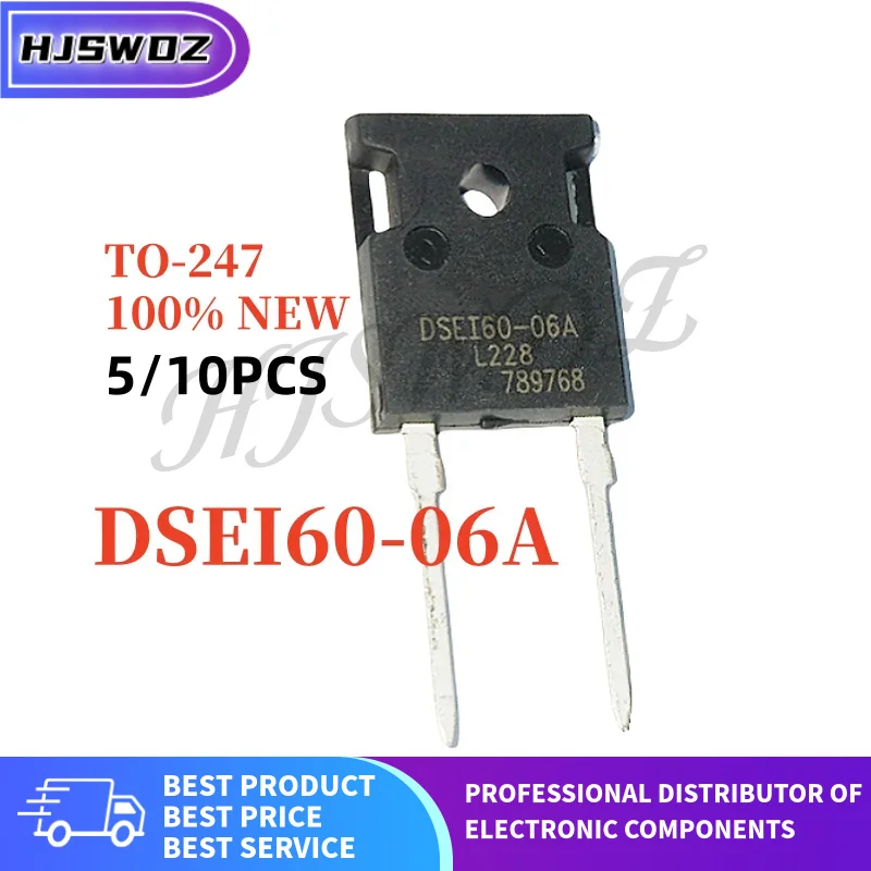 5PCS-10PCS Brand New DSEI60-06A DSEI60-06 DSE160-06A DSEP60-06A TO-247 60A 600V High power In Stock